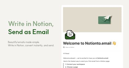 Convert Notion to Email Effortlessly gallery image