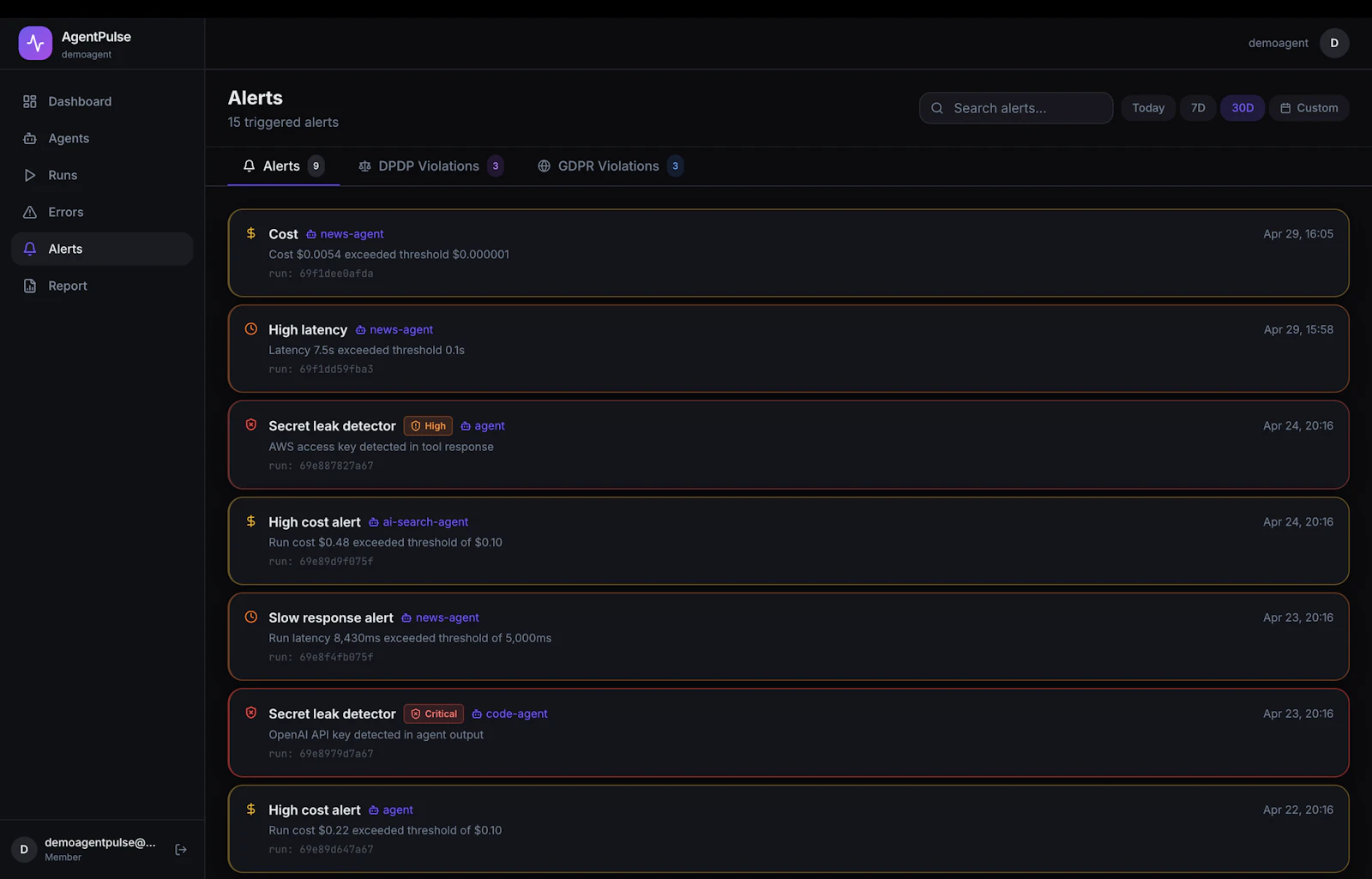 AgentPulse screenshot 3