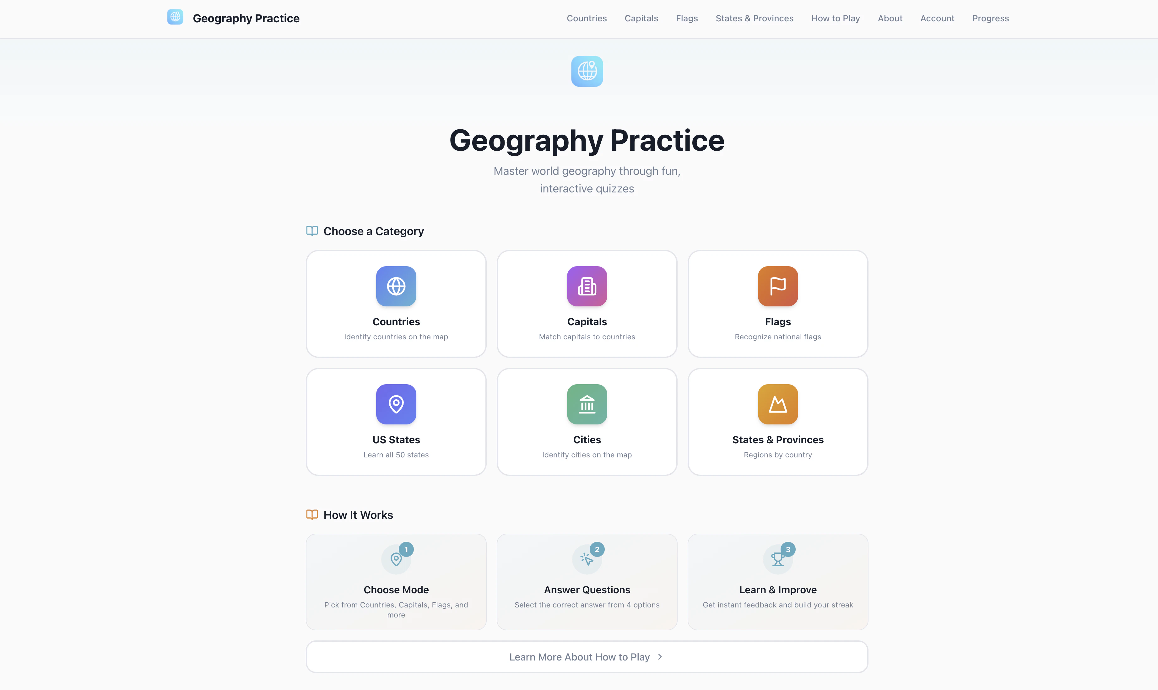 Geography Practice screenshot 1