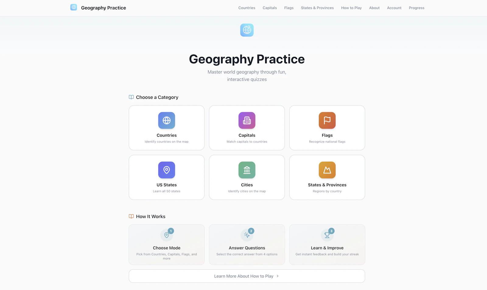 Geography Practice screenshot 1