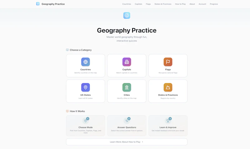 Geography Practice screenshot 1