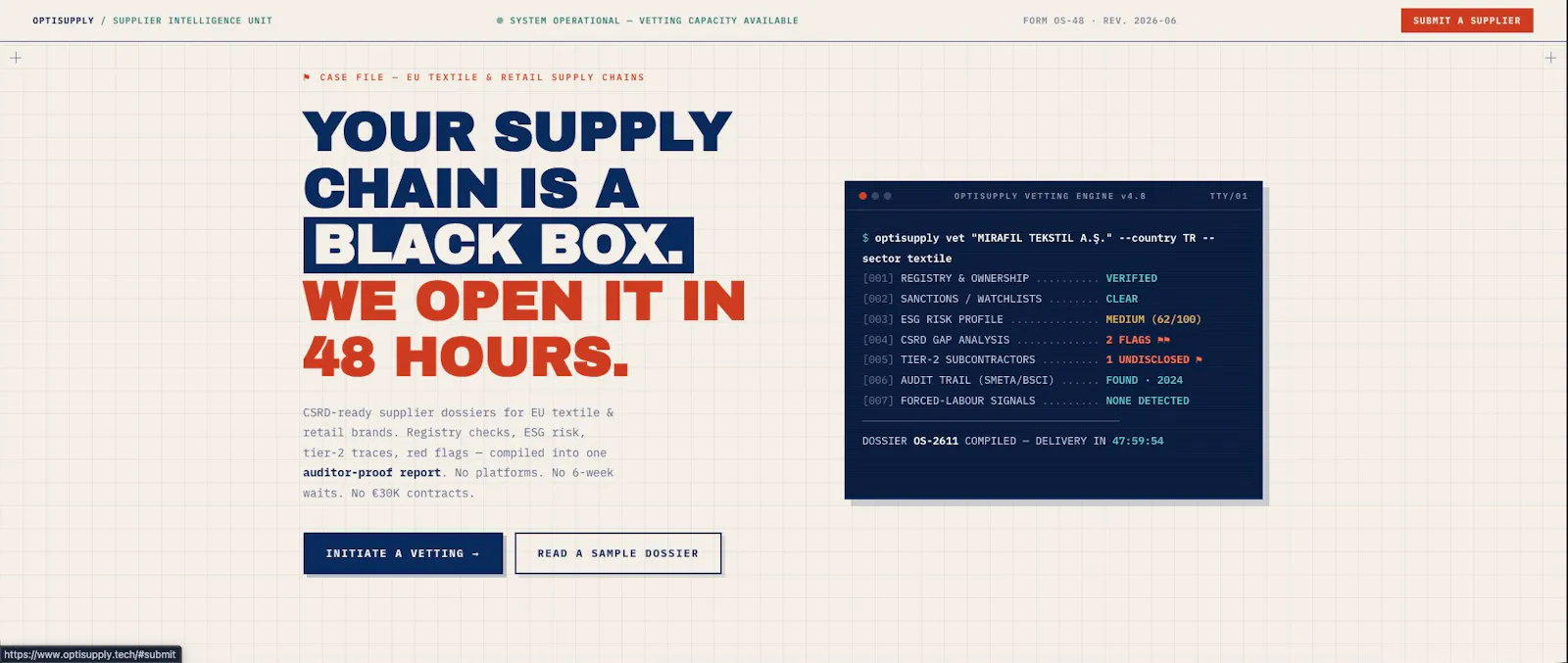 OptiSupply screenshot 1