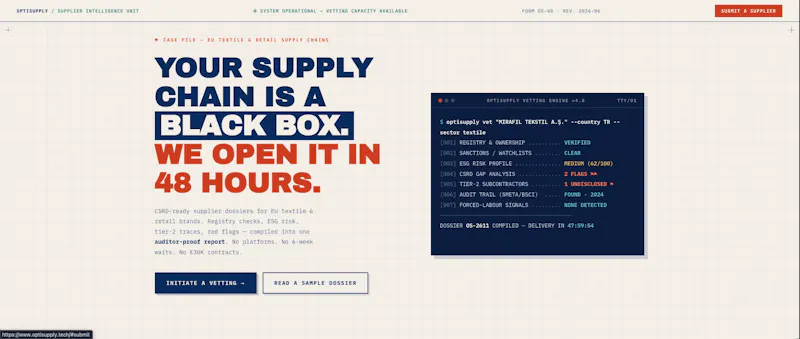 OptiSupply screenshot 1