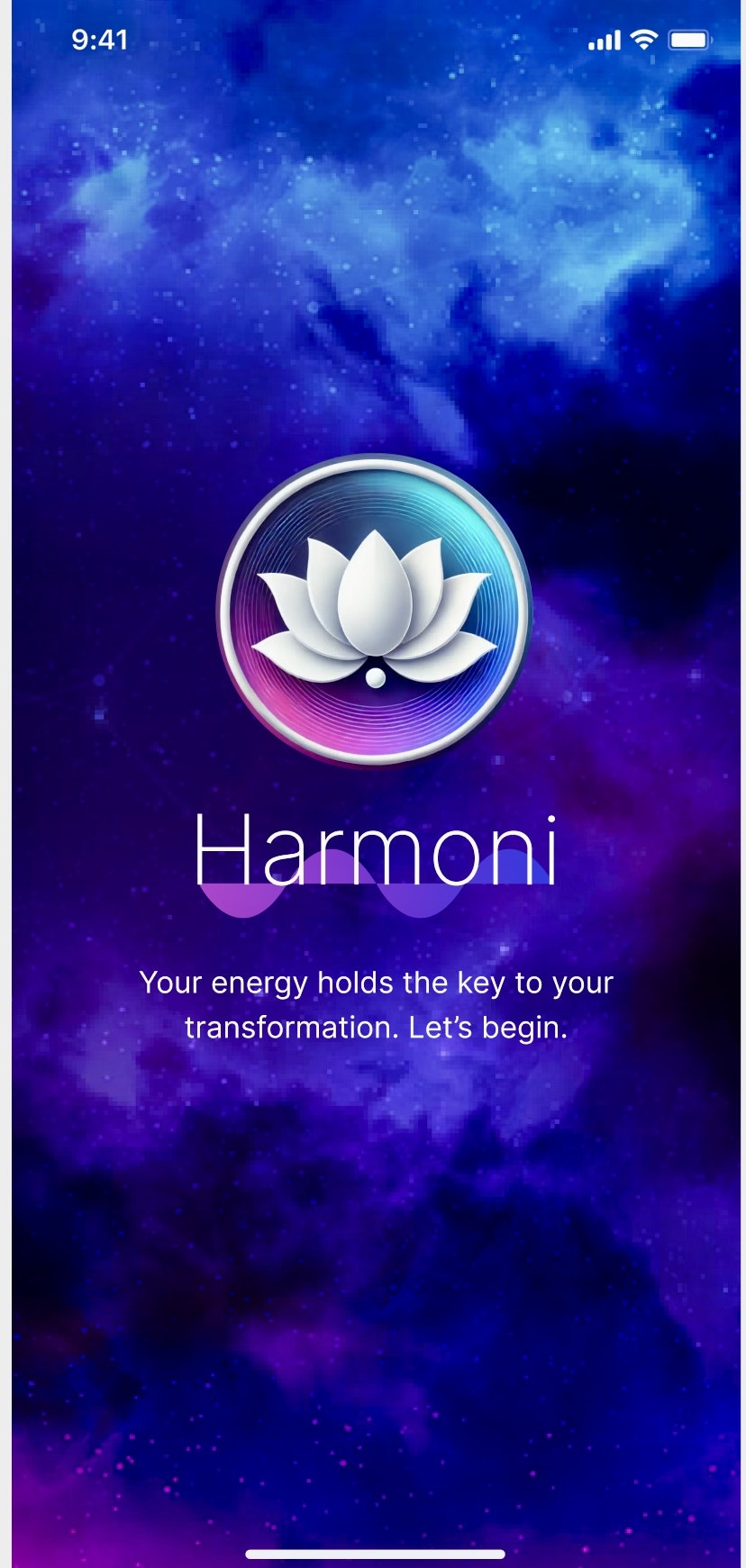 Awaken with Harmoni logo