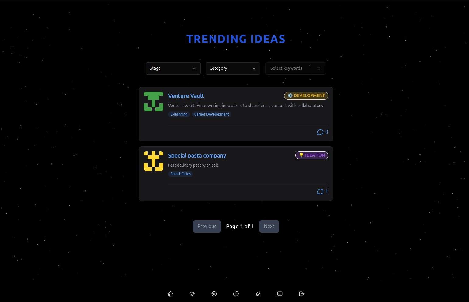 Венчурное хранилище - Платформа для новаторов, чтобы поделиться идеями медиа 5