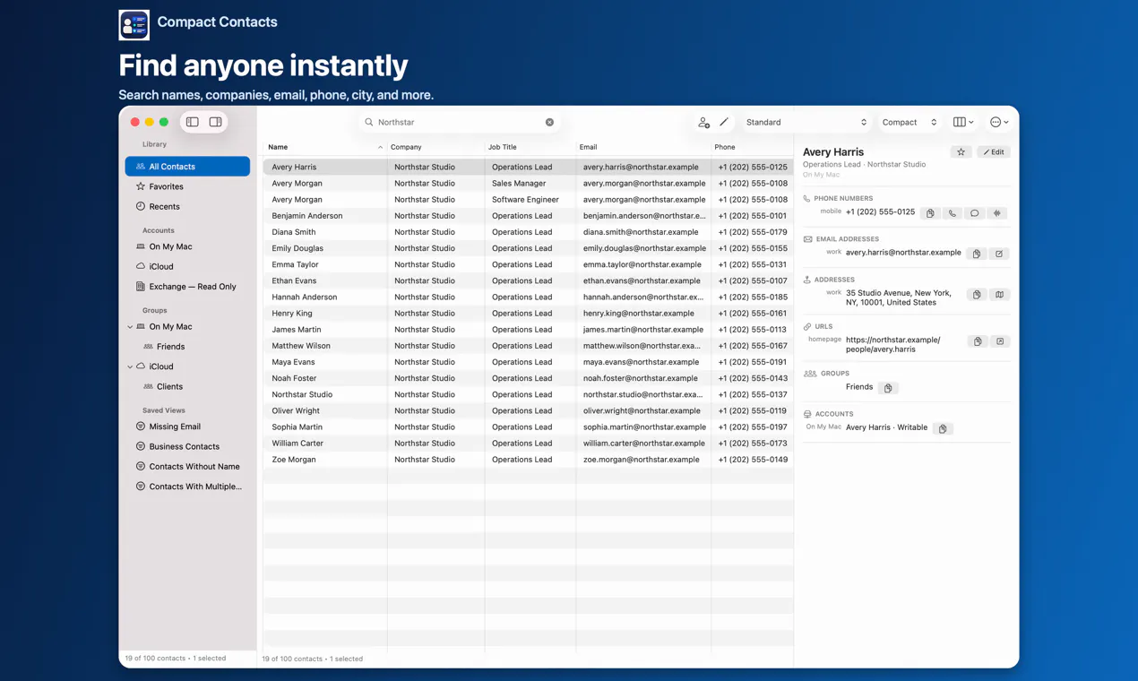 Compact Contacts gallery image