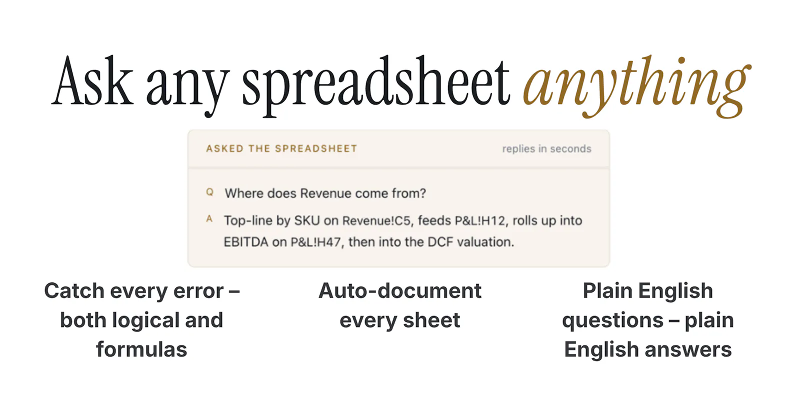 Spreadsheet Analyzer screenshot 1