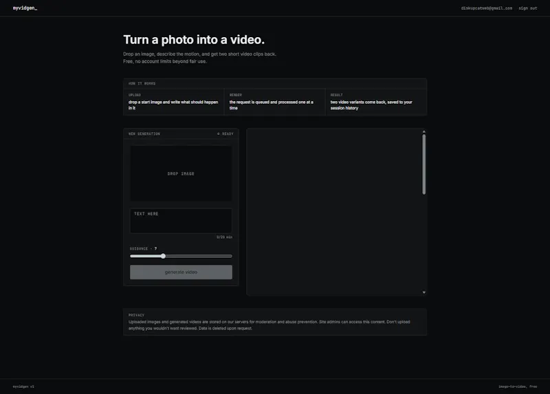 myvidgen screenshot 1