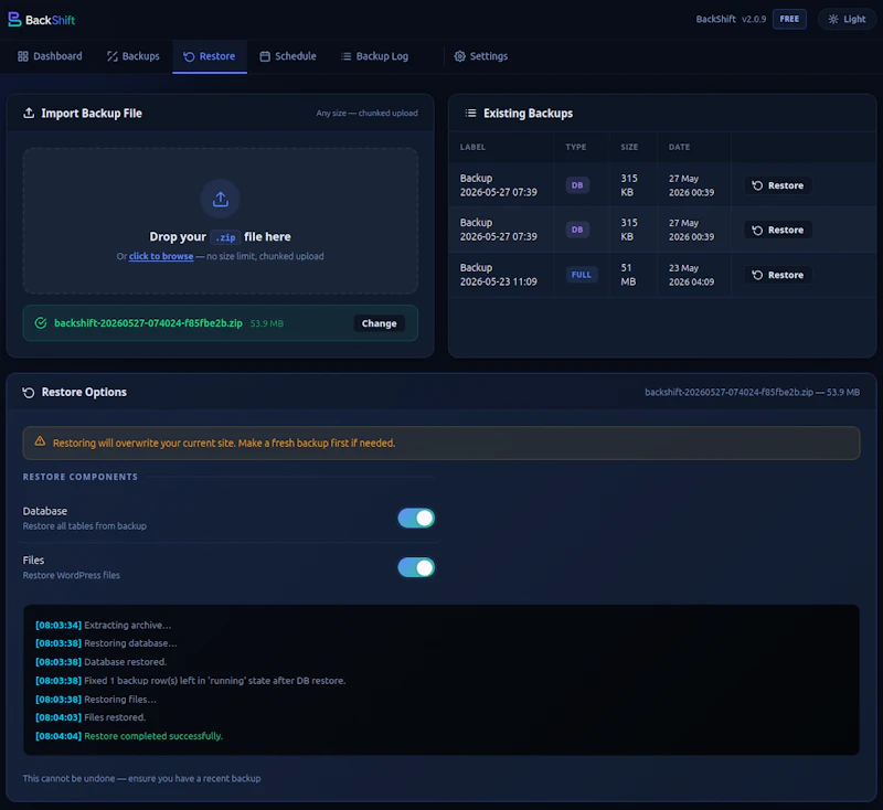 BackShift screenshot 6