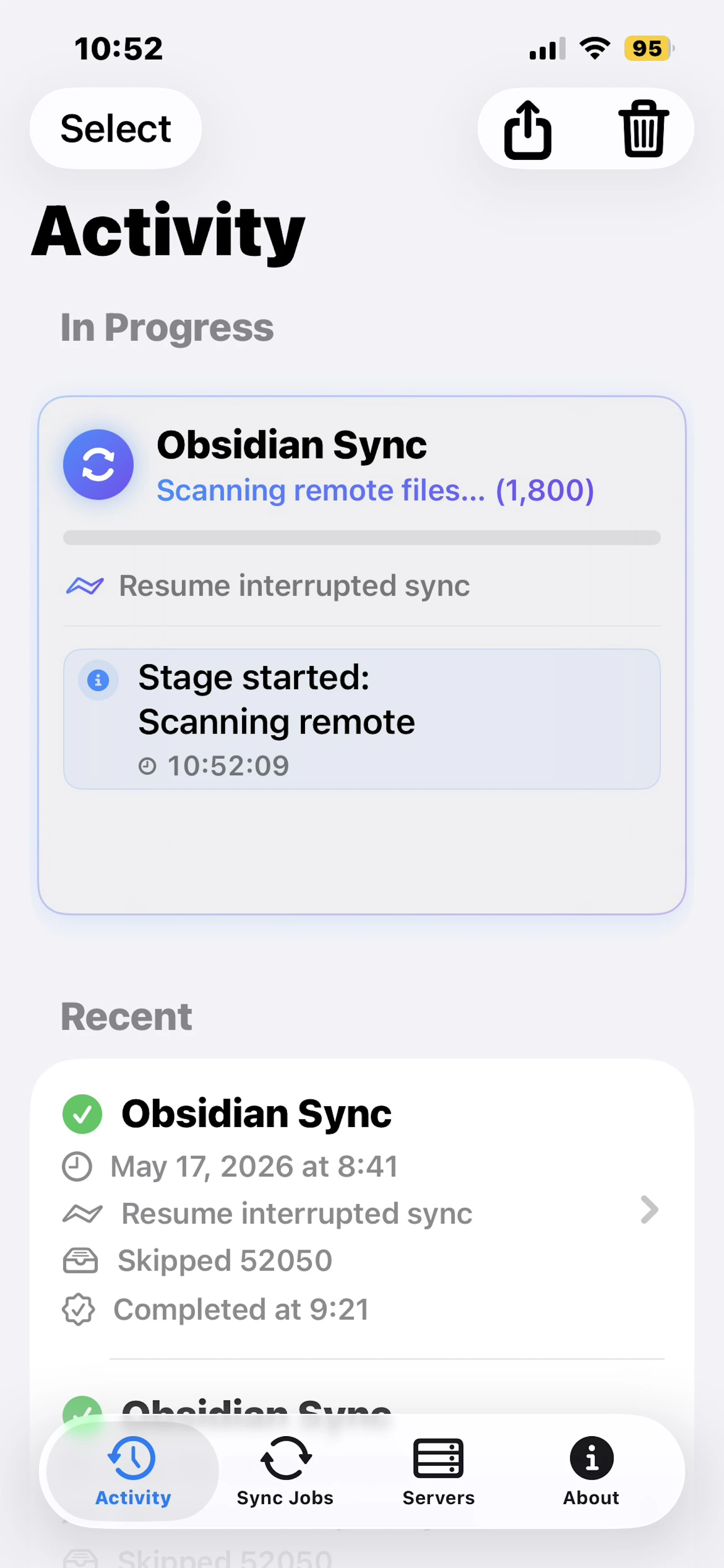 SynoSync screenshot 2
