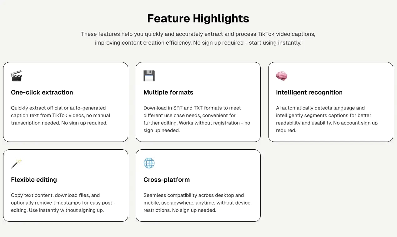 Free TikTok Transcript Generator  - Screenshot 2 preview