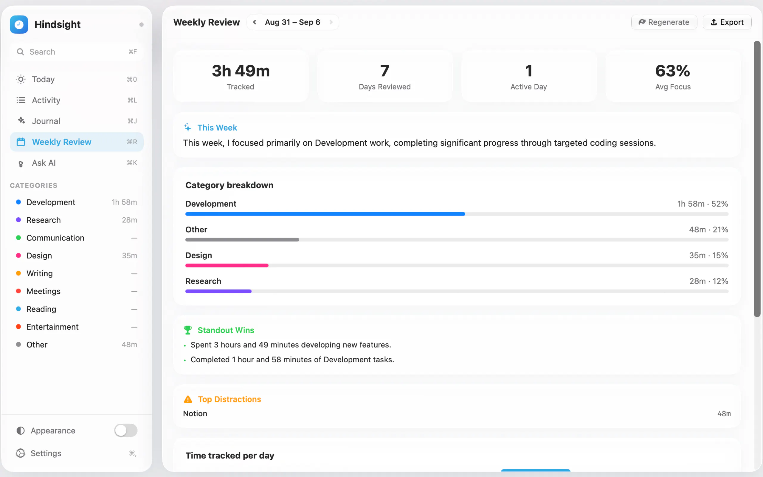 Hindsight: Work Timeline gallery image