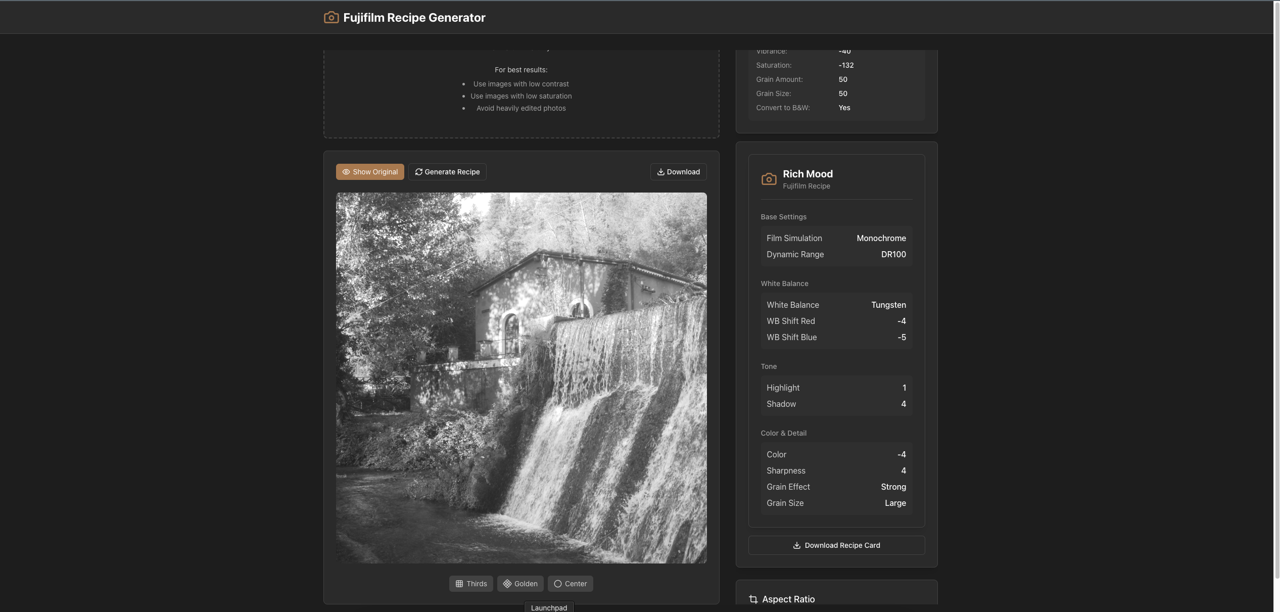 Mídia 1 de Gerador de receitas aleatórias de fujifilm