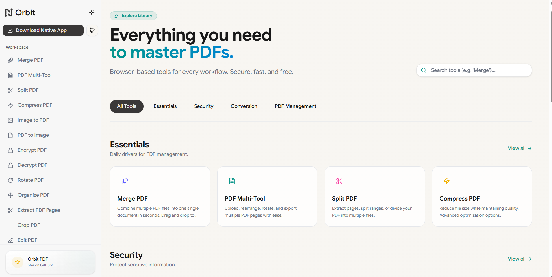 Orbit PDF - Screenshot 2 showing product features and functionality