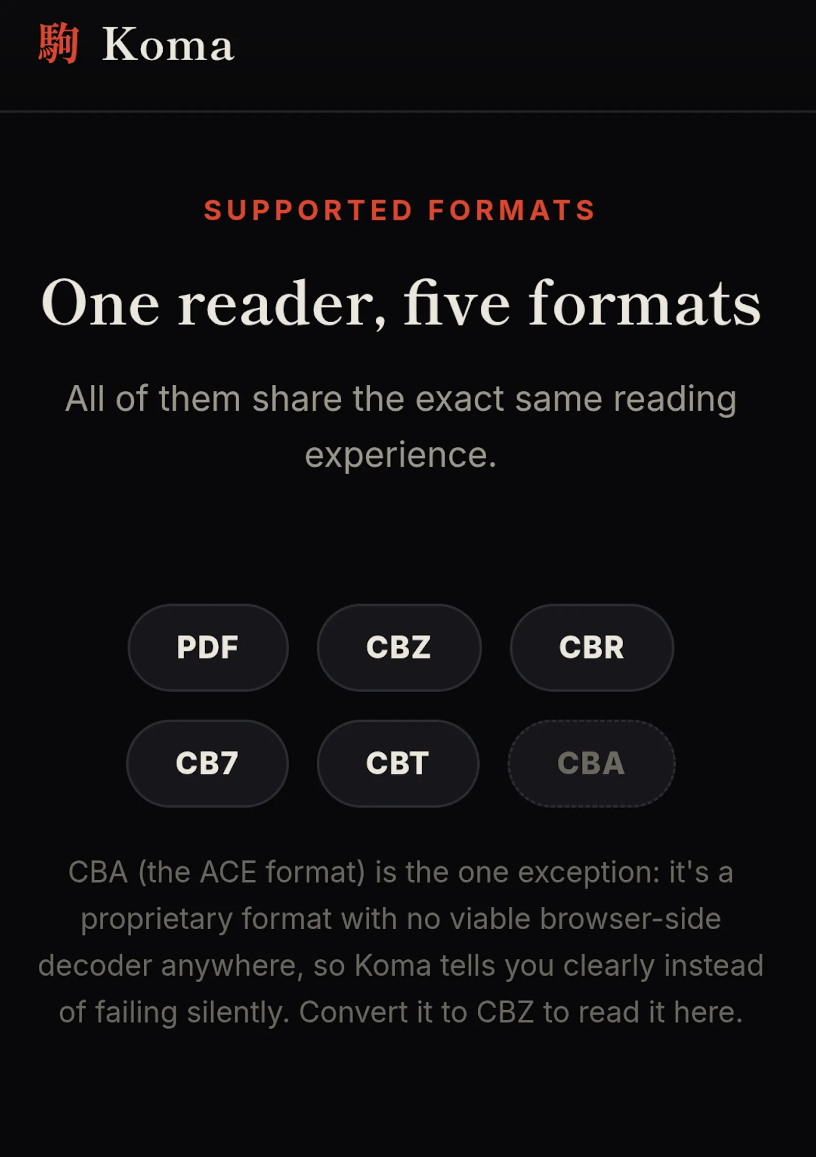 駒 Koma — A local manga & comic reader screenshot 1