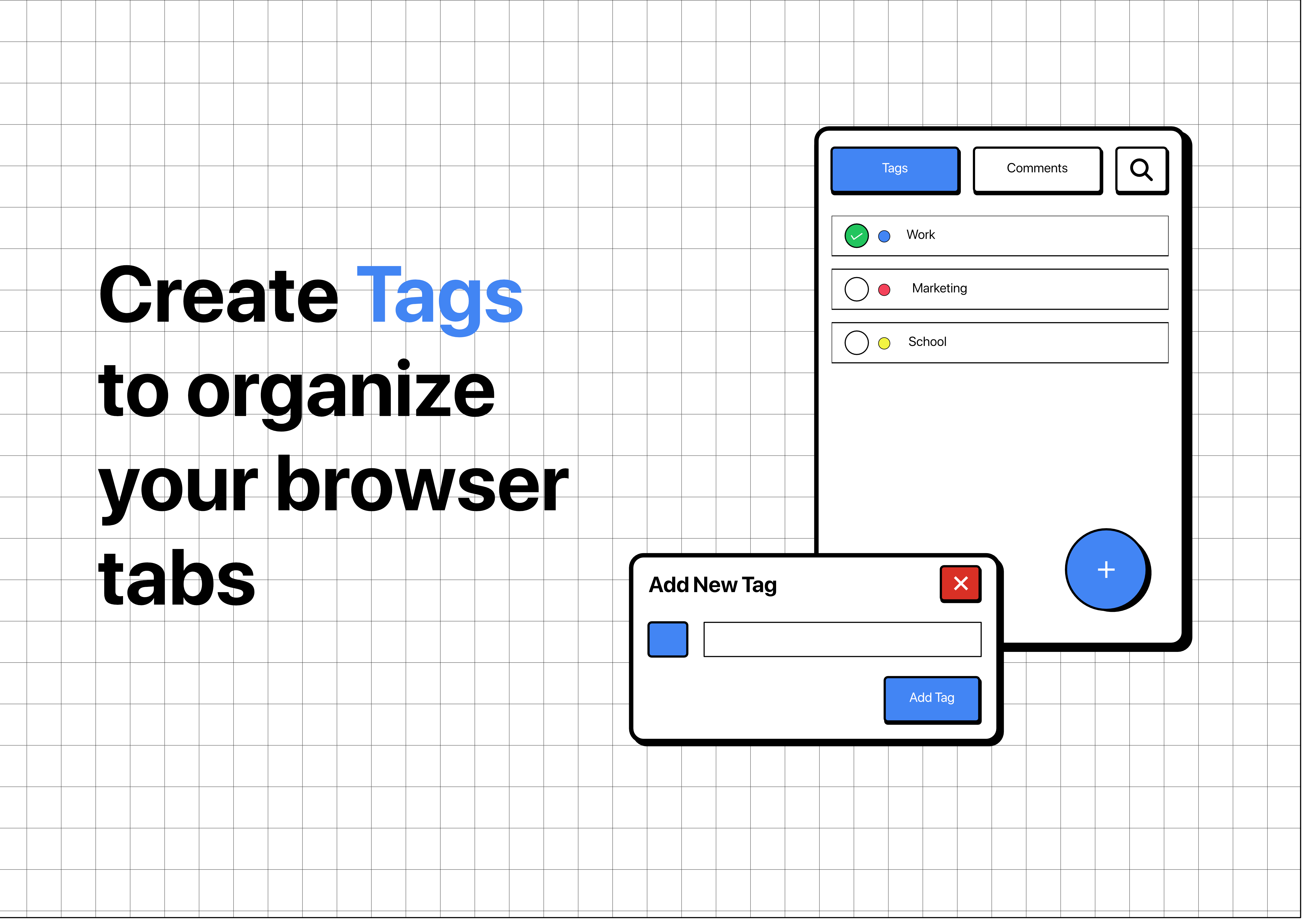 Tag my Tab - Screenshot 2 showing product features and functionality