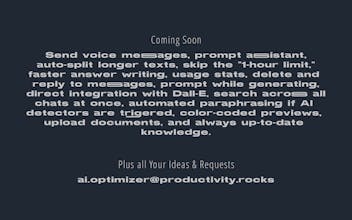 ChatGPT Optimizer for Chrome gallery image