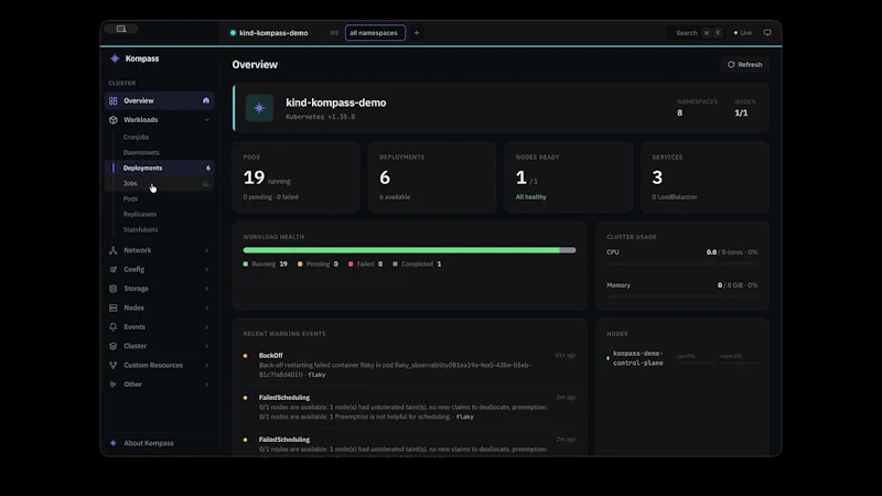 Kompass screenshot 1 (video preview)