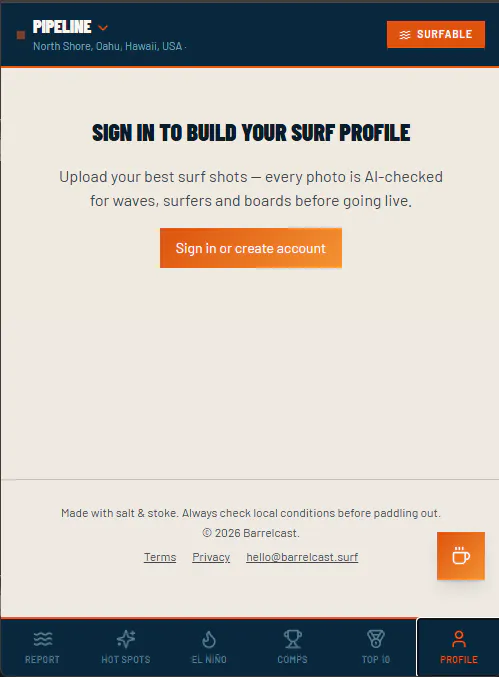 BarrelCast — Live Surf Companion gallery image