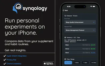 synqology: AI supplement, health tracker gallery image