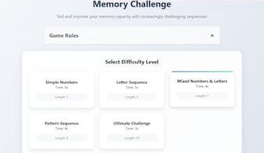 Memory Games gallery image