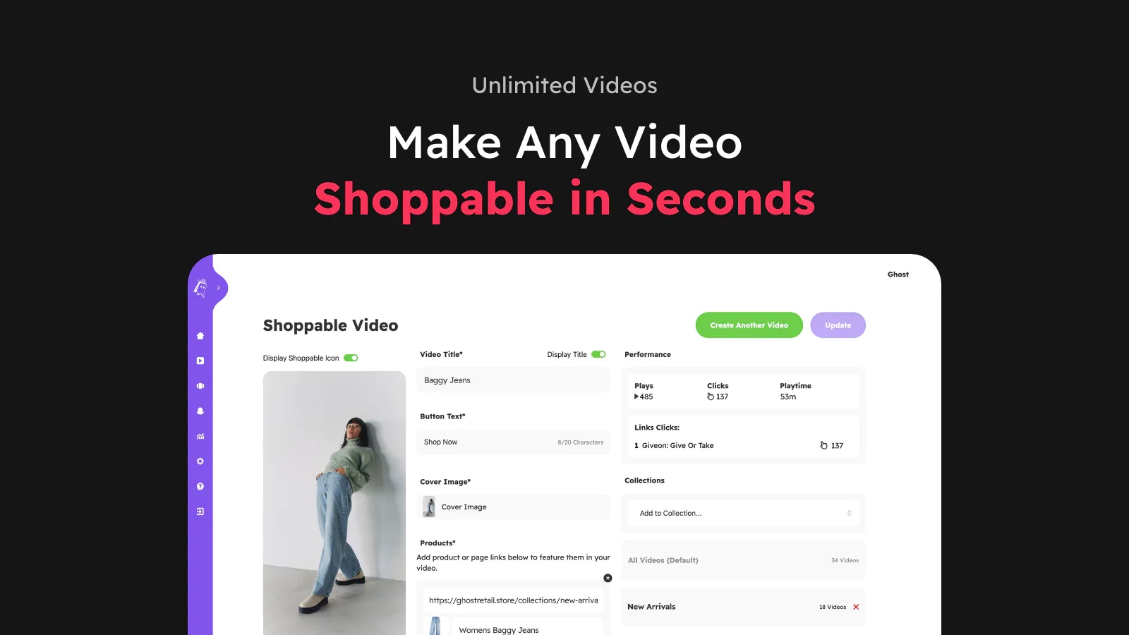 Ghostretail Interactive Video - Превратите любое видео в принесение доходов, покупаемый контент. медиа 3