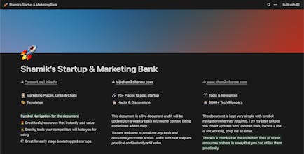 Shamik's Marketing & Startup Kit gallery image