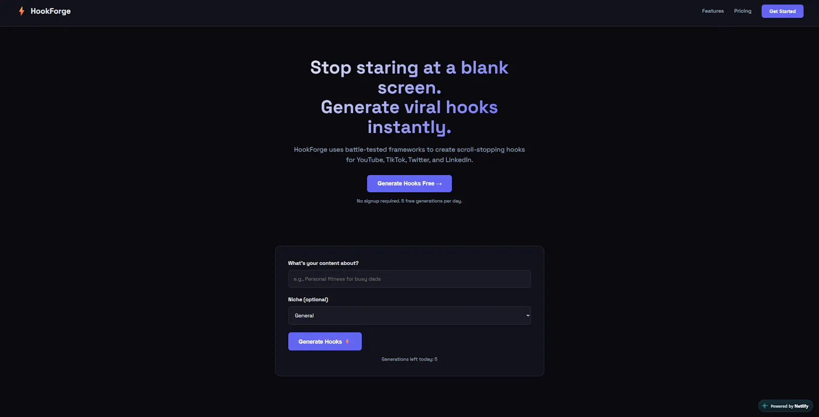 HookForge screenshot 1