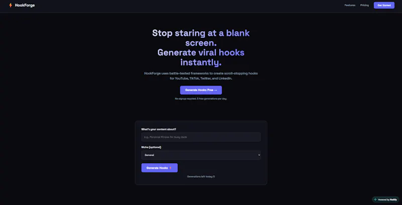 HookForge screenshot 1