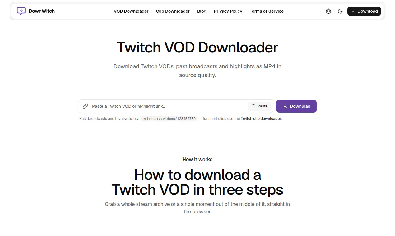 Twitch video downloader gallery image
