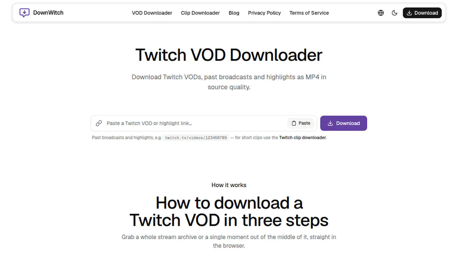 Twitch video downloader screenshot 1