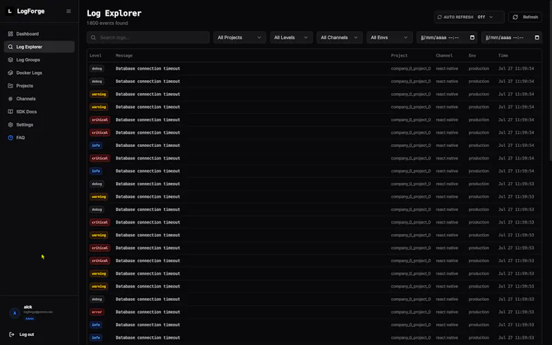 LogForge screenshot 2