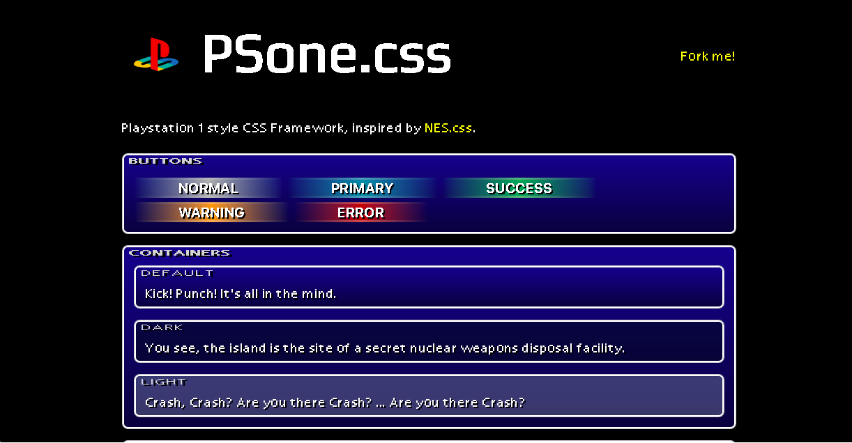 PSone.css gallery image