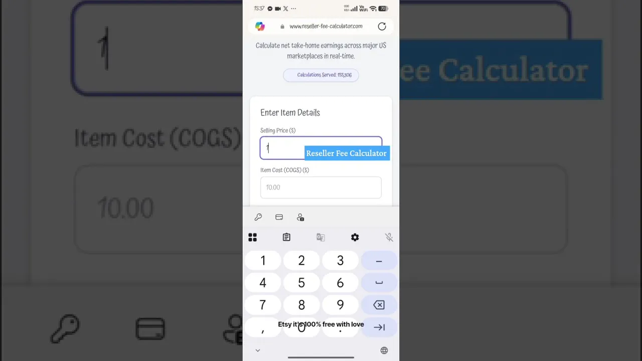 Reseller Fee Calculator gallery image