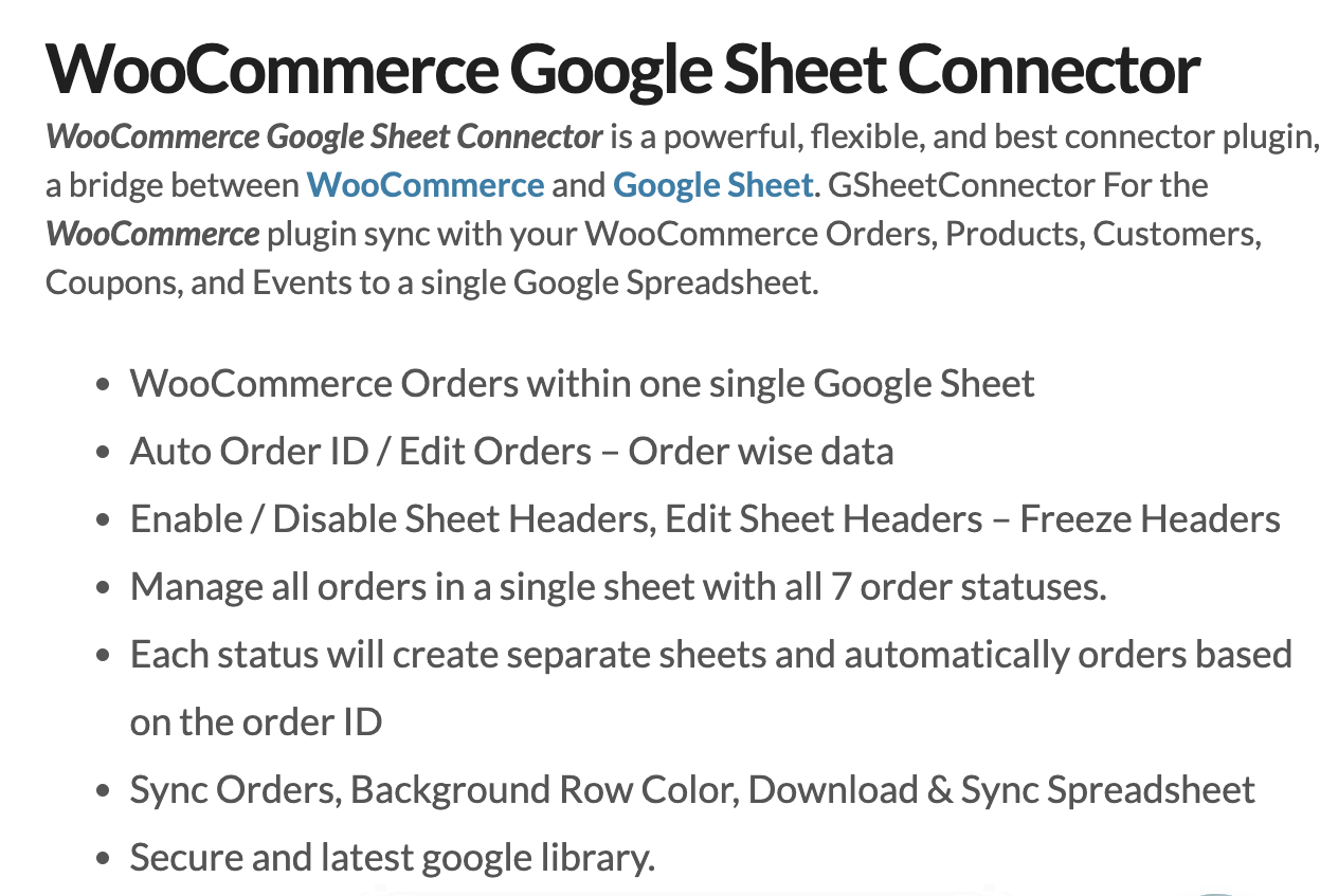 Google Sheet Connector for WooCommerce media 2