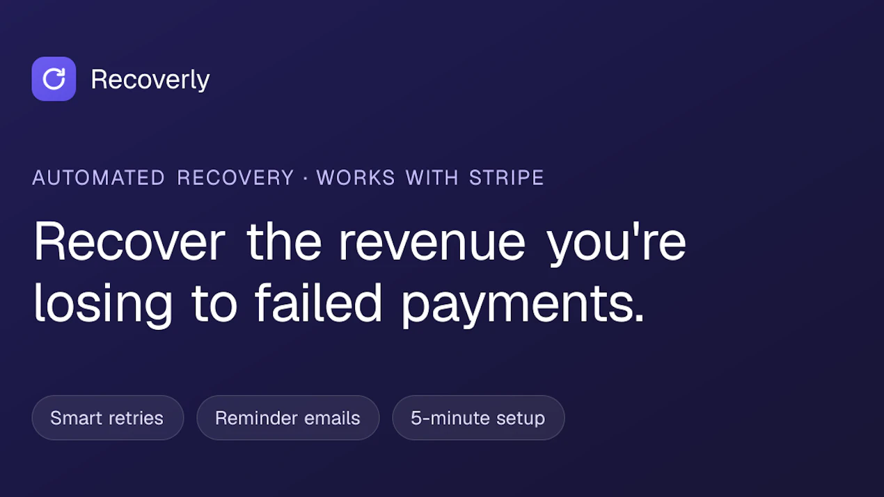 Recoverly product