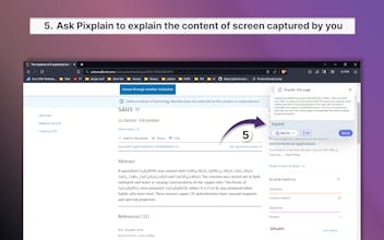 Easy-to-use browser extension, Pixplain, enhances user experience with visual content