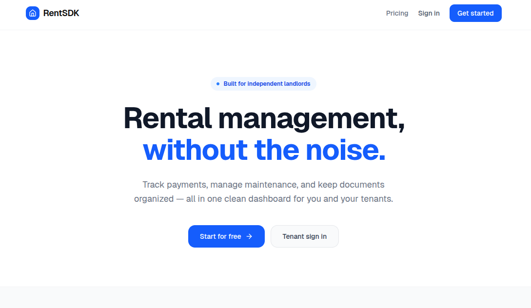 RentSDK — Simplified Rental Management gallery image