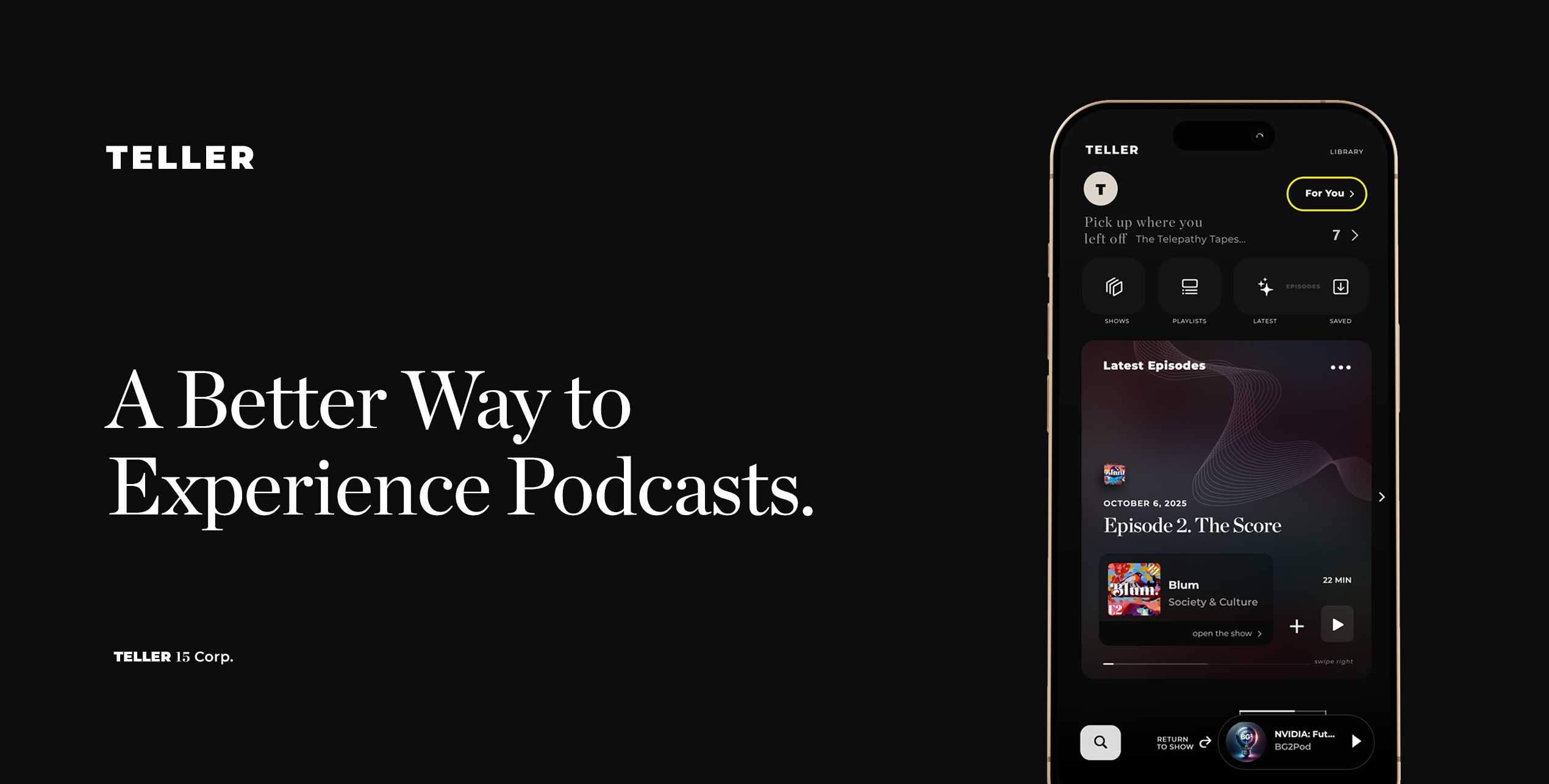 TELLER gallery image