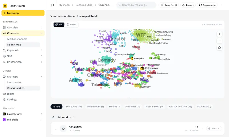 ReachHound screenshot 1