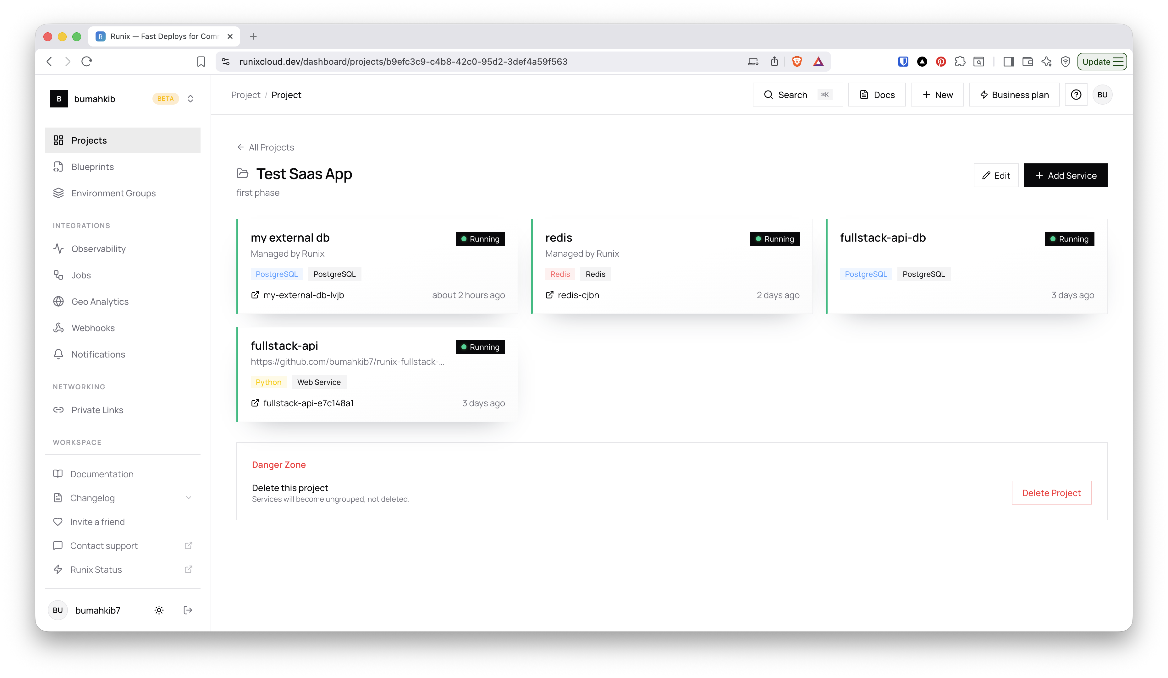 Runix - Screenshot 2 showing product features and functionality