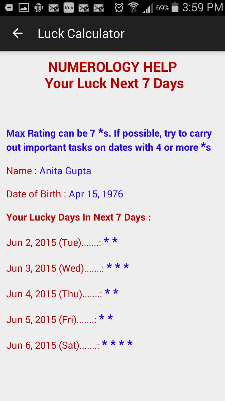 Love-Marriage-Luck Calculator gallery image