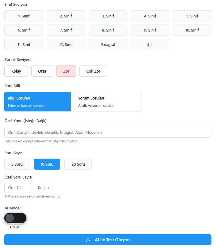 ÇipkoTest - Screenshot 2 showing product features and functionality
