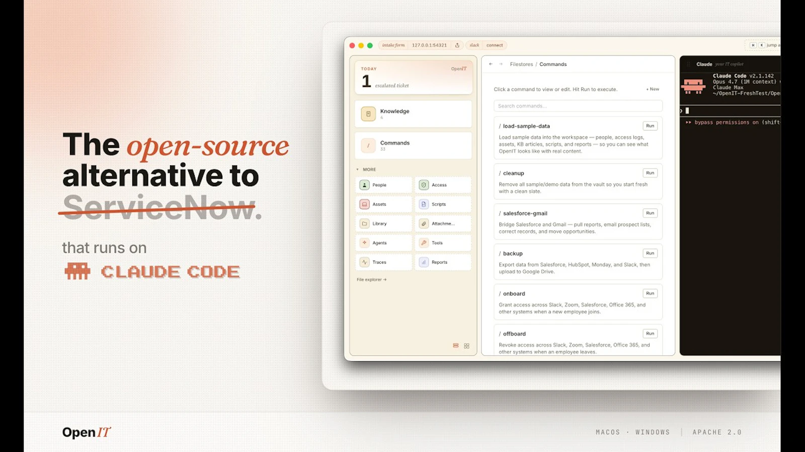 OpenIT screenshot 1 (video preview)