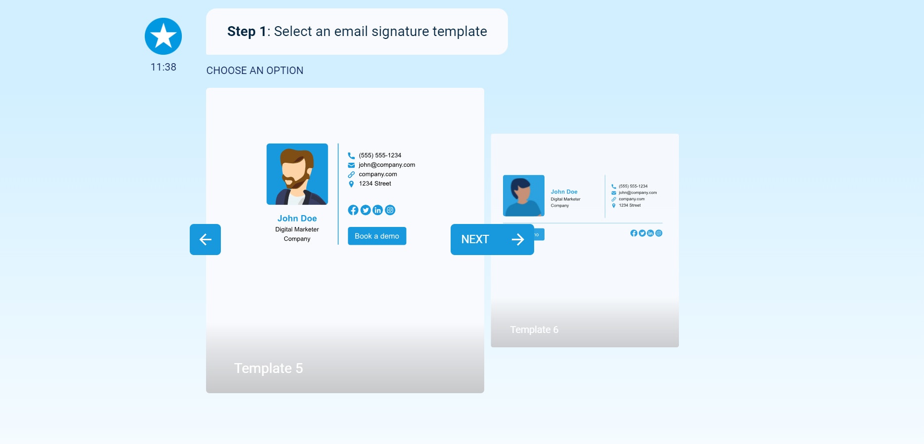 create email signature template