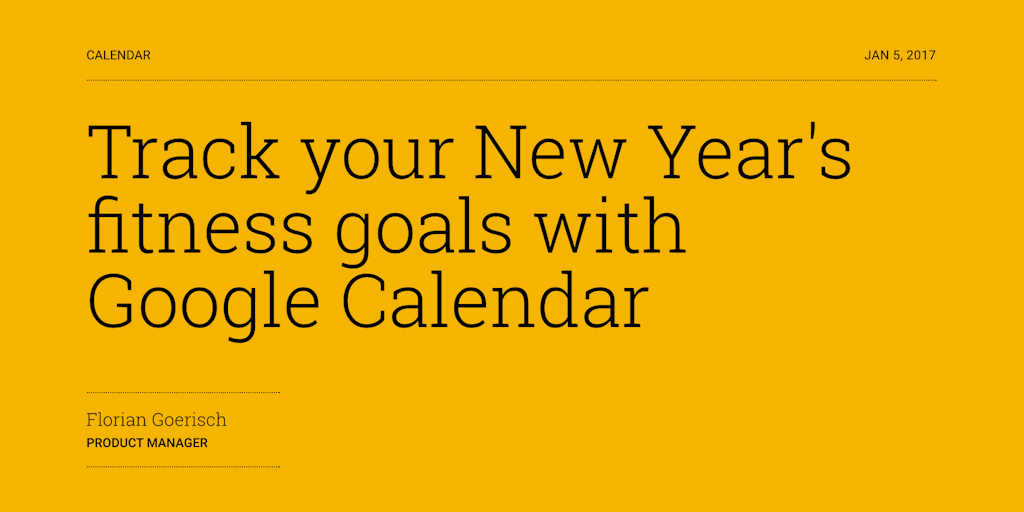 Goals in Google Calendar Product Hunt
