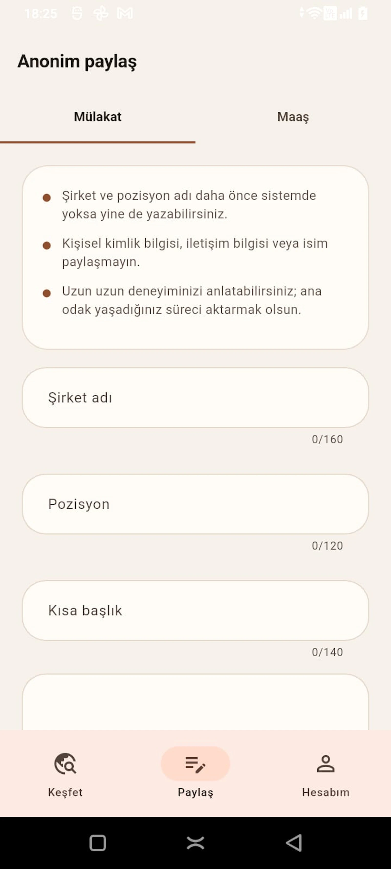 Mülakat Deneyimleri screenshot 1