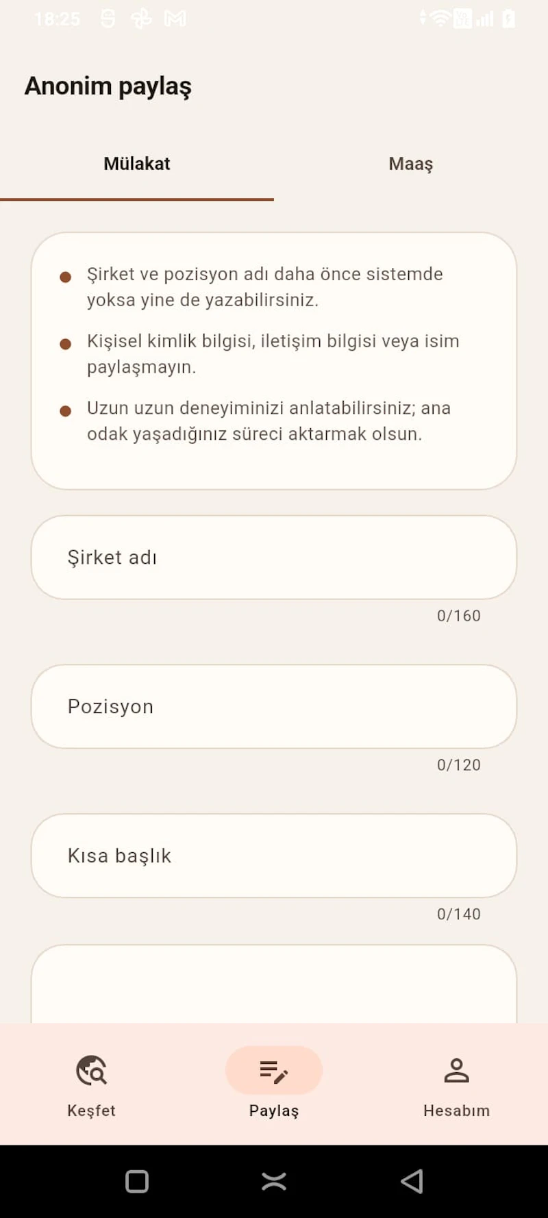 Mülakat Deneyimleri screenshot 1