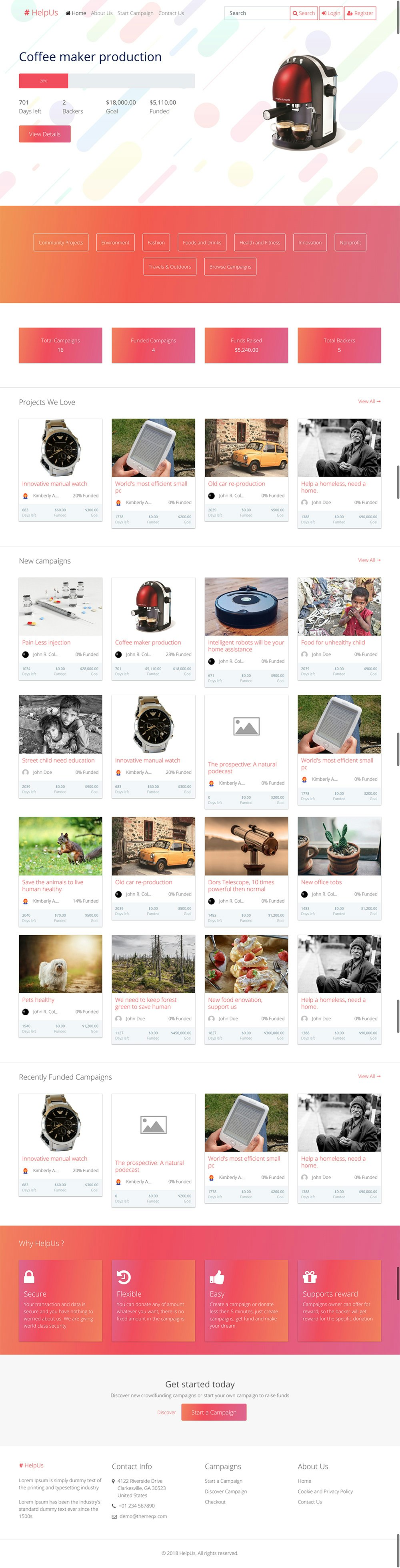 HelpUs – Ultimate Crowdfunding Solution gallery image