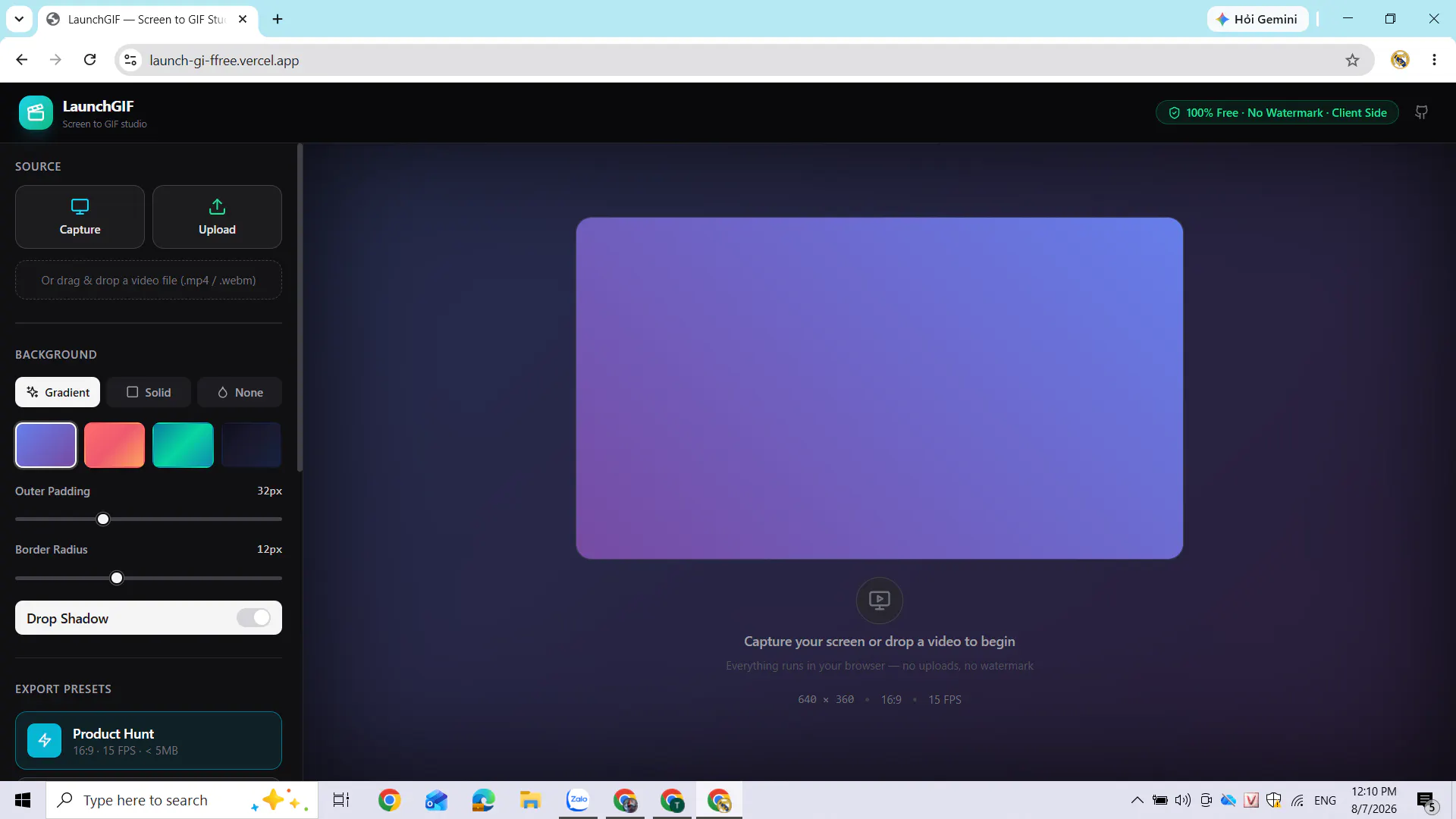 LaunchGIF — Screen to GIF Studio gallery image